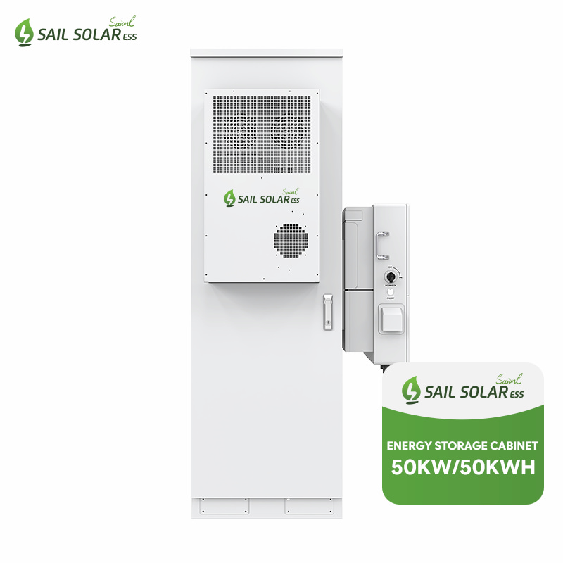All In One 50KWH Industrial and Commercial Battery Outdoor Cabinet with Three Phase Hybrid Solar Inverter