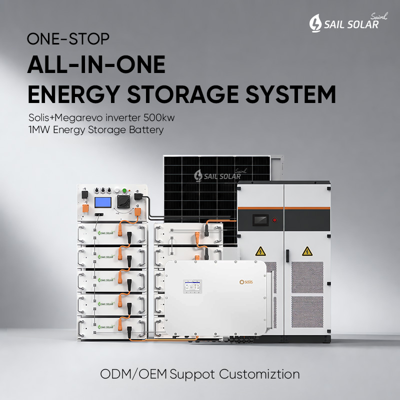C&I‑Grade 500kW 1000kWh Battery Energy Storage System with Megarevo/Solis Inverter Option